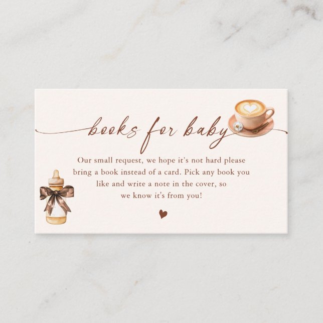 Baby Is Brewing Coffee Books For Baby Tilläggskort (Framsida)