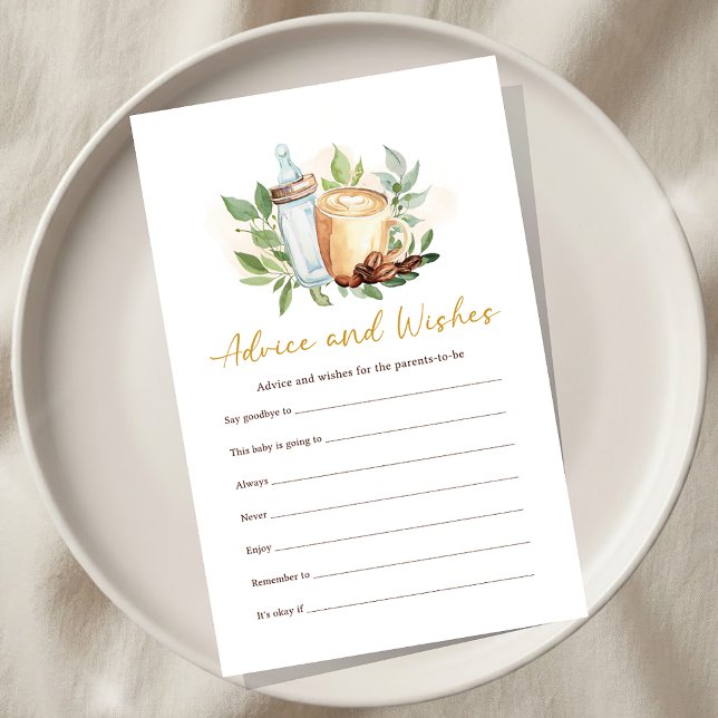 Baby is Brewing Coffee Shower Advice and Wish Game (Skapare uppladdad)