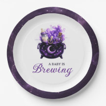 Baby Is Brewing Halloween Baby Shower Pappersskåla