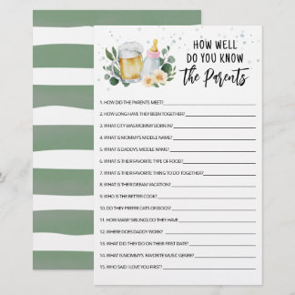 Baby Is Brewing How well do you know the Parents