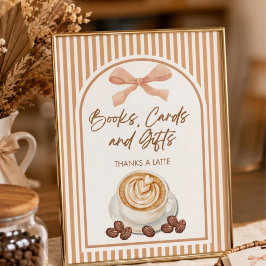 Baby Is Brewing Kaffe Baby Shower-presenter Och Bö Poster