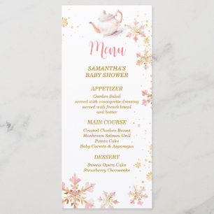 Baby Is Brewing Rosa Vinter Tea Party Baby Shower Meny