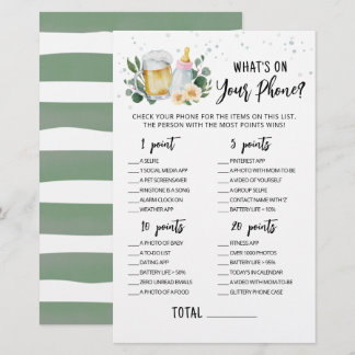 Baby Is Brewing What's On Your Phone Game Pink