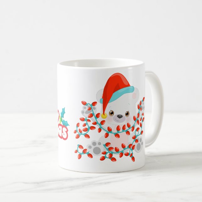 Baby Isbjörn Jul Kaffemugg (Framsida höger)