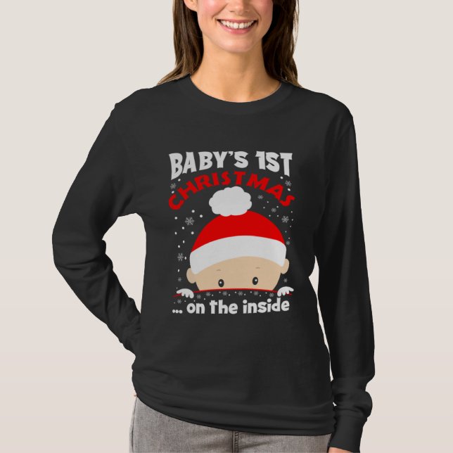 Baby It s Christmas On The Inside Cute Christmas B T Shirt (Framsida)