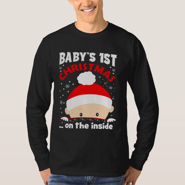 Baby It s Christmas On The Inside Cute Christmas B T Shirt (Framsida)