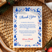 Baby It’s Cold Outside blåa baby shower tack