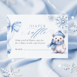 Baby It’s Cold Outside Polar Bear Diaper Raffle Ca Tilläggskort