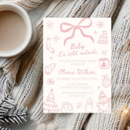Baby It’s Cold Outside Winter Baby Shower Party Inbjudningar