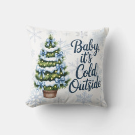 Baby, It’s Cold Outside Winter Boy Baby Shower Kudde