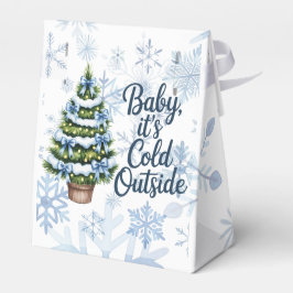 Baby, It’s Cold Outside Winter Boy Baby Shower Presentaskar