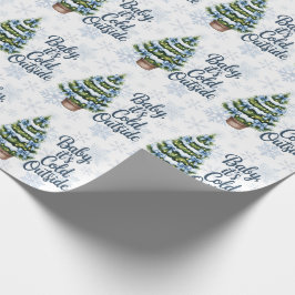 Baby, It’s Cold Outside Winter Boy Baby Shower Presentpapper