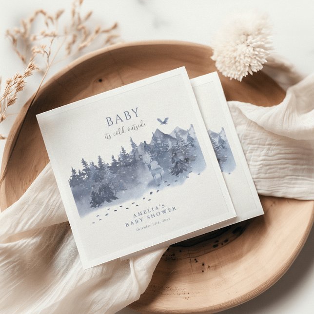 Baby IT:s Kall utanför Winter Napkins Pappersservett (Skapare uppladdad)
