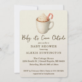 Baby, it's Cocoa Outside Baby Shower Invitation Inbjudningar