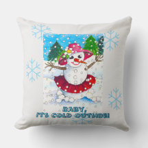 Baby it's Cold Outside 20" Kuddinkast