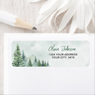 Baby it's Cold Outside Baby Shower Adress Returadress Etikett