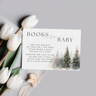 Baby It's Cold Outside Baby Shower Bok Begäran Anteckningskort