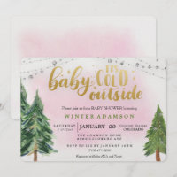 Baby It's Cold Outside Baby Shower Inbjudan
