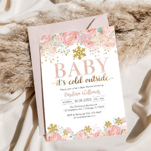 Baby It's Cold Outside Baby Shower Inbjudan