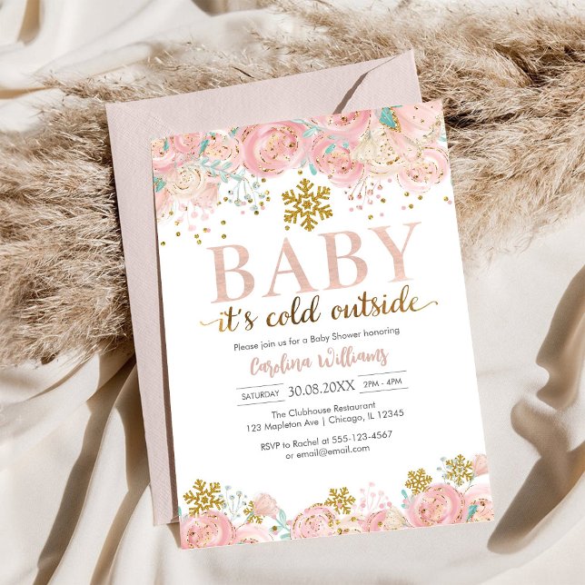 Baby It's Cold Outside Baby Shower Inbjudan (Skapare uppladdad)