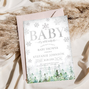 Baby It's Cold Outside Baby Shower Inbjudan
