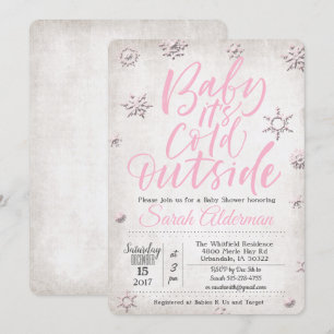 Baby it's Cold Outside Baby Shower Inbjudan