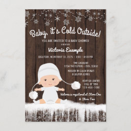 Baby it's Cold Outside Baby Shower Inbjudan