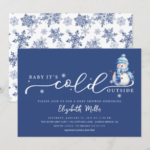 Baby It's Cold Outside Baby Shower Inbjudningar