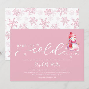 Baby It's Cold Outside Baby Shower Inbjudningar