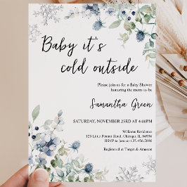 Baby It's Cold Outside Baby Shower Inbjudningar