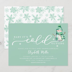 Baby It's Cold Outside Baby Shower Inbjudningar