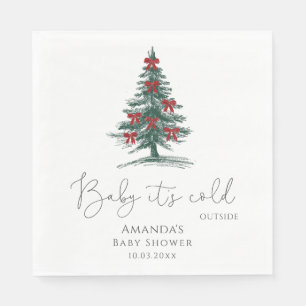 Baby It's Cold Outside Baby Shower Pappersservett