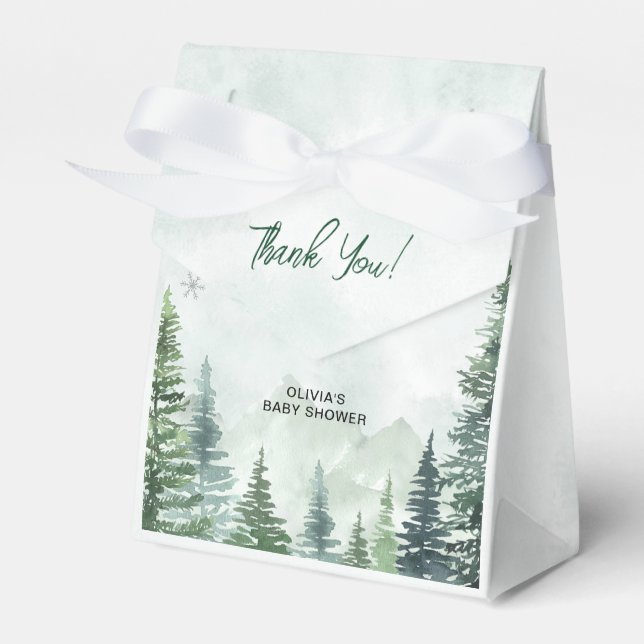 Baby it's Cold Outside Baby Shower Presentaskar (Framsidan Sidan)