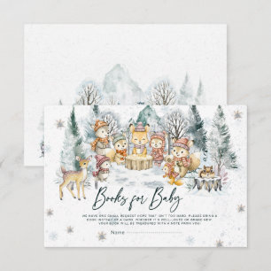 Baby It's Cold Outside Baby Shower Träland Böcker Tilläggskort
