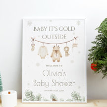 Baby It's Cold Outside Baby Shower Välkommen