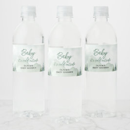 Baby it's Cold Outside Baby Shower Vattenflaskor Etikett
