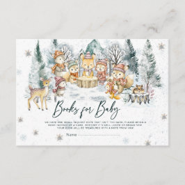 Baby Its Cold Outside Baby Shower Woodland Books  Tilläggskort