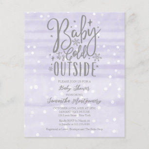 Baby It's Cold Outside Babykalender Inbjudan