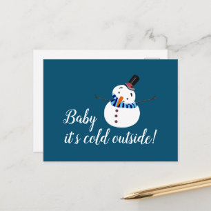 Baby It's Cold Outside, Blå Snöman Vykort