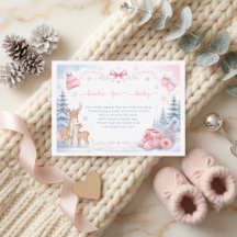 Baby It's Cold Outside Deer Woodland Babyfirande