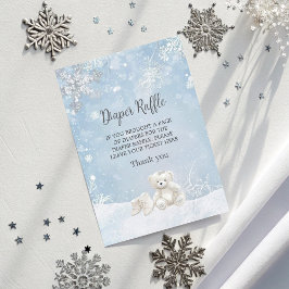 Baby It's Cold Outside Diaper Raffle Baby Shower  Tilläggskort
