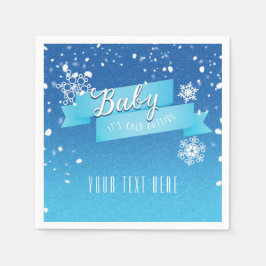 Baby it's Cold Outside Holiday Christmas servetter