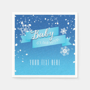 Baby it's Cold Outside Holiday julservetter Pappersservett