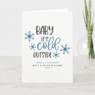 Baby It's Cold Outside Julkort Helgkort