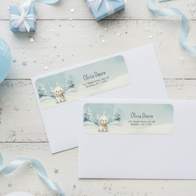 Baby, It's Cold Outside return address labels Returadress Etikett (Skapare uppladdad)