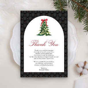 Baby It's Cold Outside Röd Bow Babyshower Tack Kort