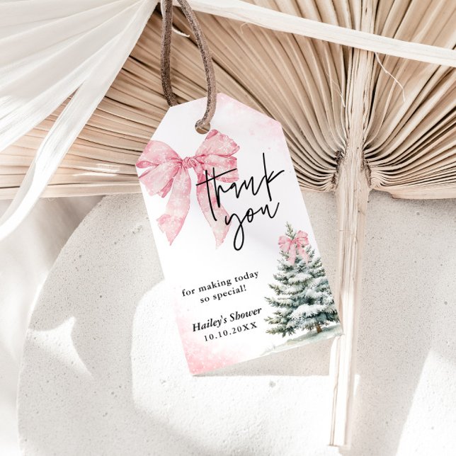 Baby It's Cold Outside Rosa Slinga Vinter Bebis Sh Presentetikett (Skapare uppladdad)