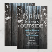 Baby it's Cold Outside Rustic Winter Baby Shower