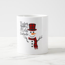 Baby It's Cold Outside Snöman Mugg Jumbo Mugg
