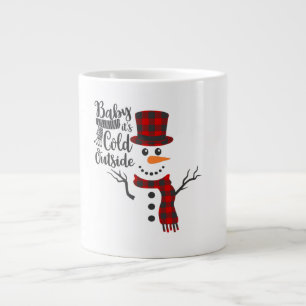 Baby It's Cold Outside Snöman Mugg Jumbo Mugg